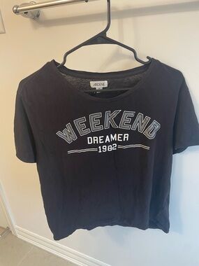 Vintage Ardene Weekend Dreamer 1982 Graphic Tee - Black